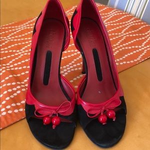 Charles David sexy black and red 4 in heels